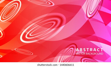Abstract colorful oval background with gradient color - vector