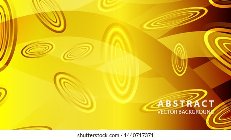 Abstract colorful oval background with gradient color - vector