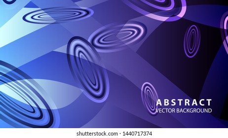Abstract colorful oval background with gradient color - vector