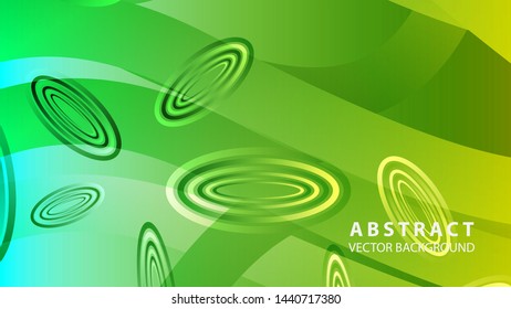 Abstract colorful oval background with gradient color - vector