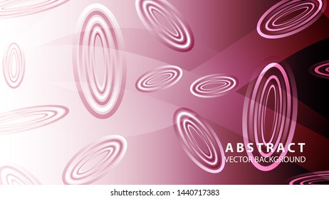 Abstract colorful oval background with gradient color - vector