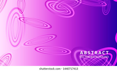 Abstract colorful oval background with gradient color - vector