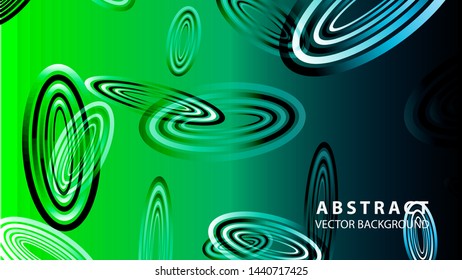 Abstract colorful oval background with gradient color - vector