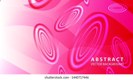 Abstract colorful oval background with gradient color - vector