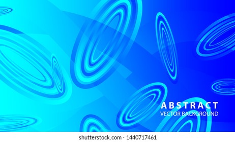 Abstract colorful oval background with gradient color - vector