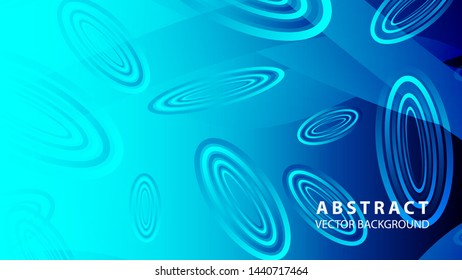Abstract colorful oval background with gradient color - vector