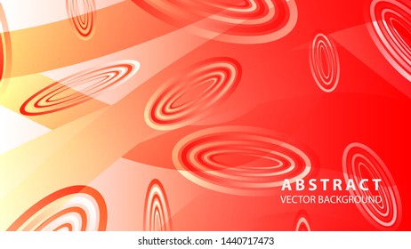 Abstract colorful oval background with gradient color - vector