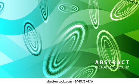 Abstract colorful oval background with gradient color - vector