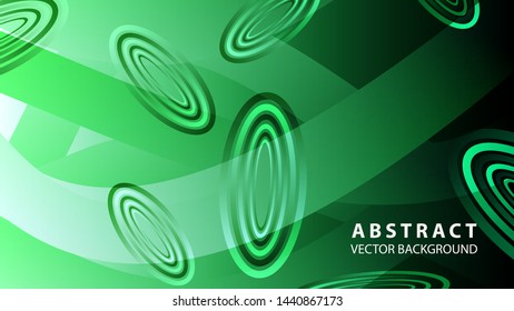 Abstract colorful oval background with gradient color - vector