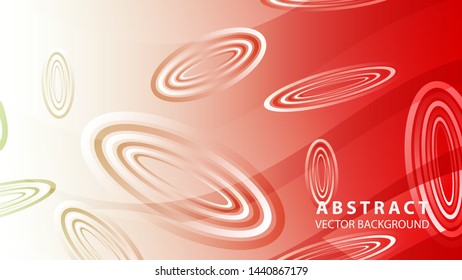 Abstract colorful oval background with gradient color - vector