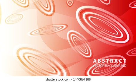 Abstract colorful oval background with gradient color - vector