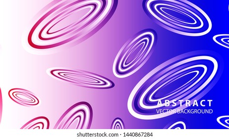 Abstract colorful oval background with gradient color - vector