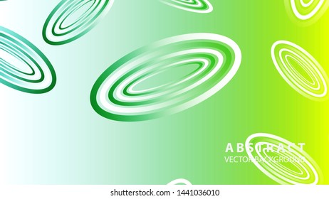Abstract colorful oval background with gradient color - vector