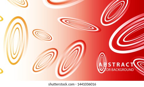 Abstract colorful oval background with gradient color - vector