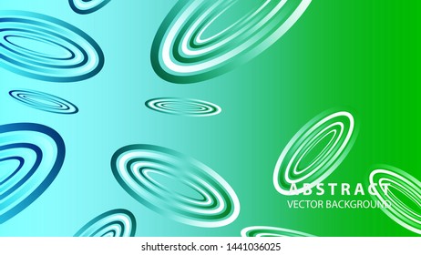 Abstract colorful oval background with gradient color - vector