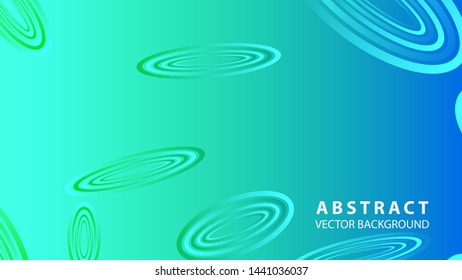 Abstract colorful oval background with gradient color - vector