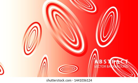 Abstract colorful oval background with gradient color - vector