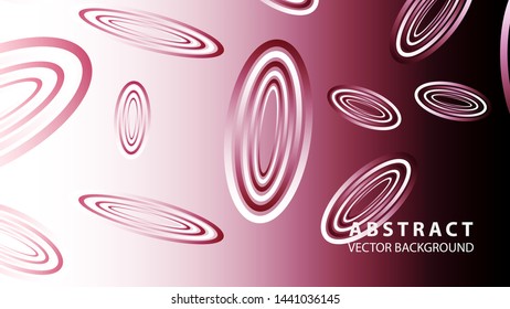 Abstract colorful oval background with gradient color - vector