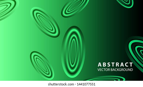 Abstract colorful oval background with gradient color - vector