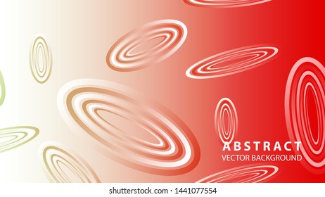 Abstract colorful oval background with gradient color - vector