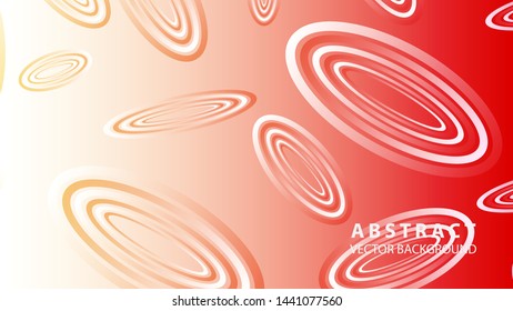 Abstract colorful oval background with gradient color - vector