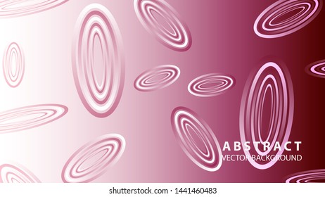 Abstract colorful oval background with gradient color - vector