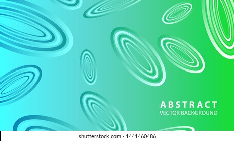 Abstract colorful oval background with gradient color - vector
