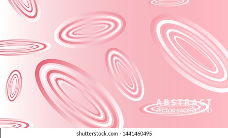 Abstract colorful oval background with gradient color - vector