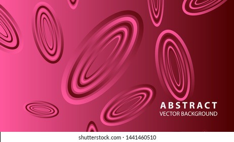 Abstract colorful oval background with gradient color - vector
