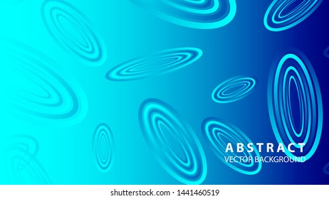 Abstract colorful oval background with gradient color - vector