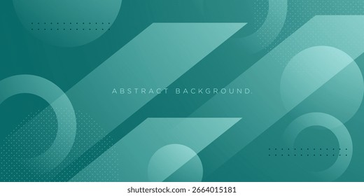 Abstract colorful overlap green triangle and circle background. Trendy and simple style pattern background. Eps10 vector