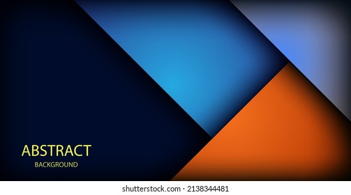 abstract colorful overlap layers on dark space for background design. eps10 vector