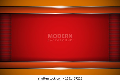 	
Abstract colorful overlapping layers background a combination with silver texture line decoration. Luxury and premium concept vector design template for use element modern cover, banner, card