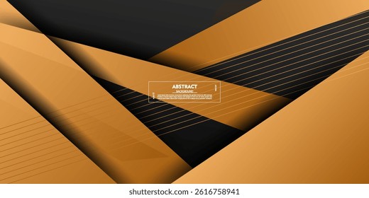 Abstract colorful overlapping paper cut background. Overlapping gold triangle pattern background. Vector Eps10