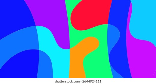 Formas sobrepostas coloridas abstratas (24)