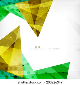 Abstract colorful overlapping shapes 3d composition