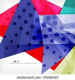 Resumen de formas coloridas superpuestas composición 3d