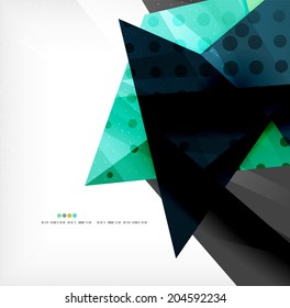 Abstract colorful overlapping shapes 3d composition