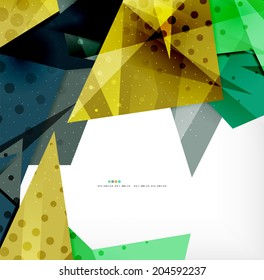 Resumen de formas coloridas superpuestas composición 3d