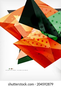 Resumen de formas coloridas superpuestas composición 3d