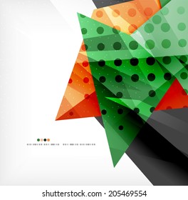 Resumen de formas coloridas superpuestas composición 3d