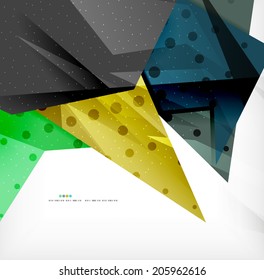Resumen de formas coloridas superpuestas composición 3d