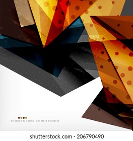 Resumen de formas coloridas superpuestas composición 3d