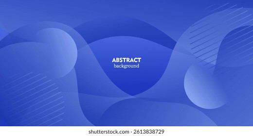 Abstract colorful overlapping wave shapes on blue 3D background. Modern background with trendy pattern concept. Vector Eps10