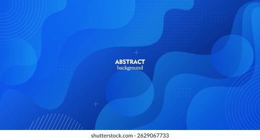 Abstract colorful overlapping wave shapes on blue 3D background. Modern background with simple pattern concept. Vector Eps10