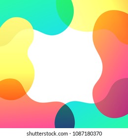 Abstract colorful overlay gradient background