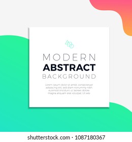 Abstract colorful overlay gradient sign board background