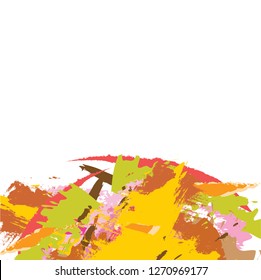abstract colorful paint brush and scribble texture background. creative commons nice brush strokes for your design. vector illustration