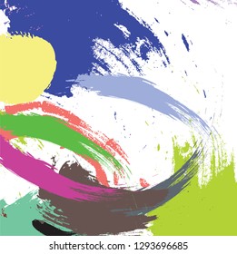 abstract colorful paint brush and scribble texture background. creative colourful nice brush strokes and hand drawn for your design. modern beautiful grung pattern 
