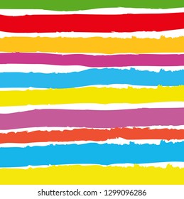 abstract colorful paint brush and scribble horizontal lines pattern background. colorful nice brush strokes and stripes horizontal lines pattern background for your design